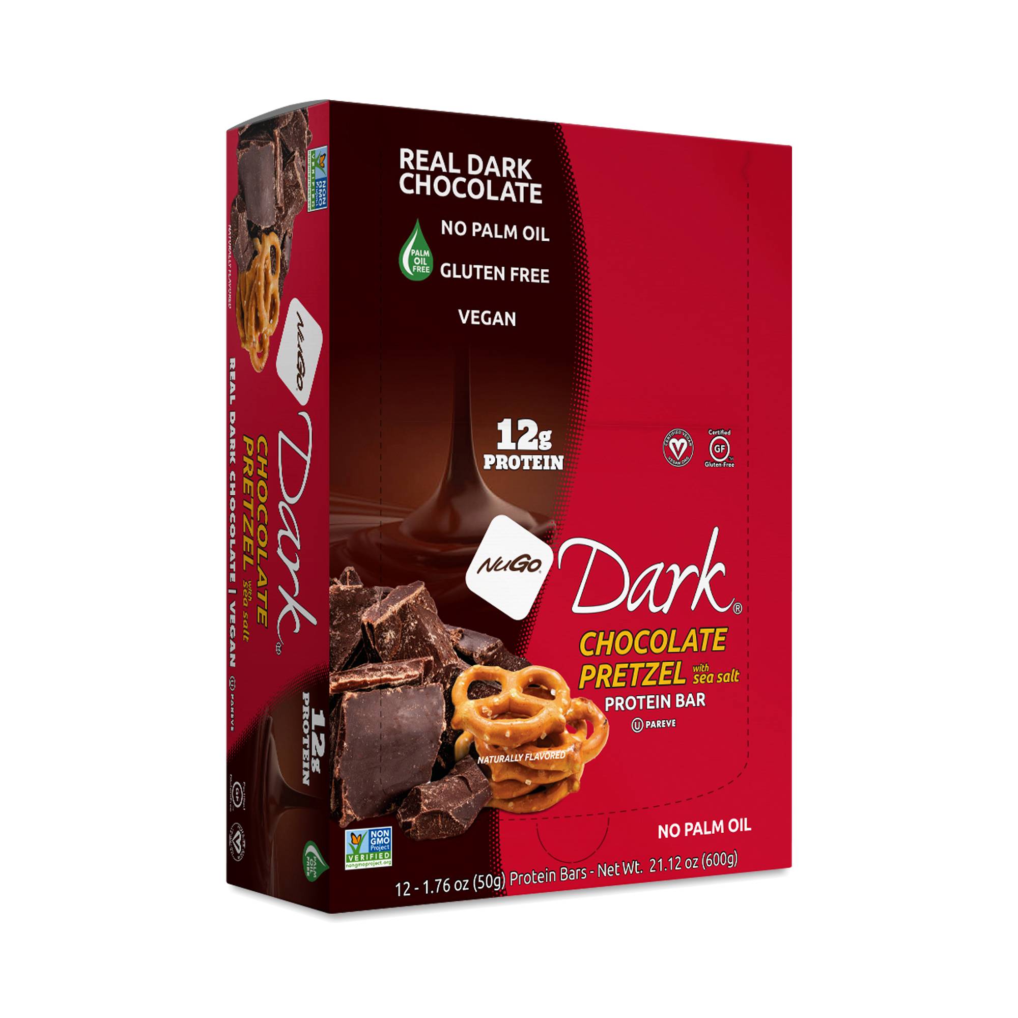 Dark Chocolate Pretzel Protein Bars