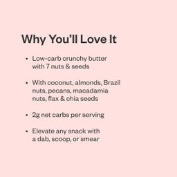 Keto Almond Coconut Mixed Nut And Seed Butter, Crunchy