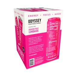 Sparkling Functional Energy Drink, Dragon Fruit Lemonade, Multipack