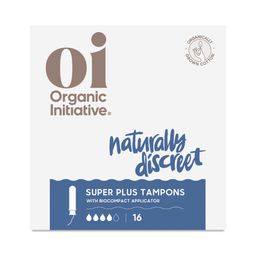 Organic Cotton Tampons with BioCompact Applicator, Super Plus