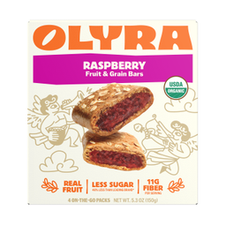 Organic Fruit & Grain Bars, Raspberry