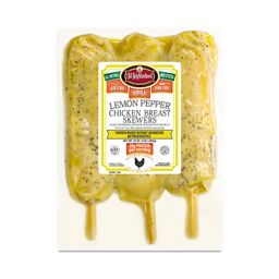 Lemon Pepper Chicken Breast Skewers
