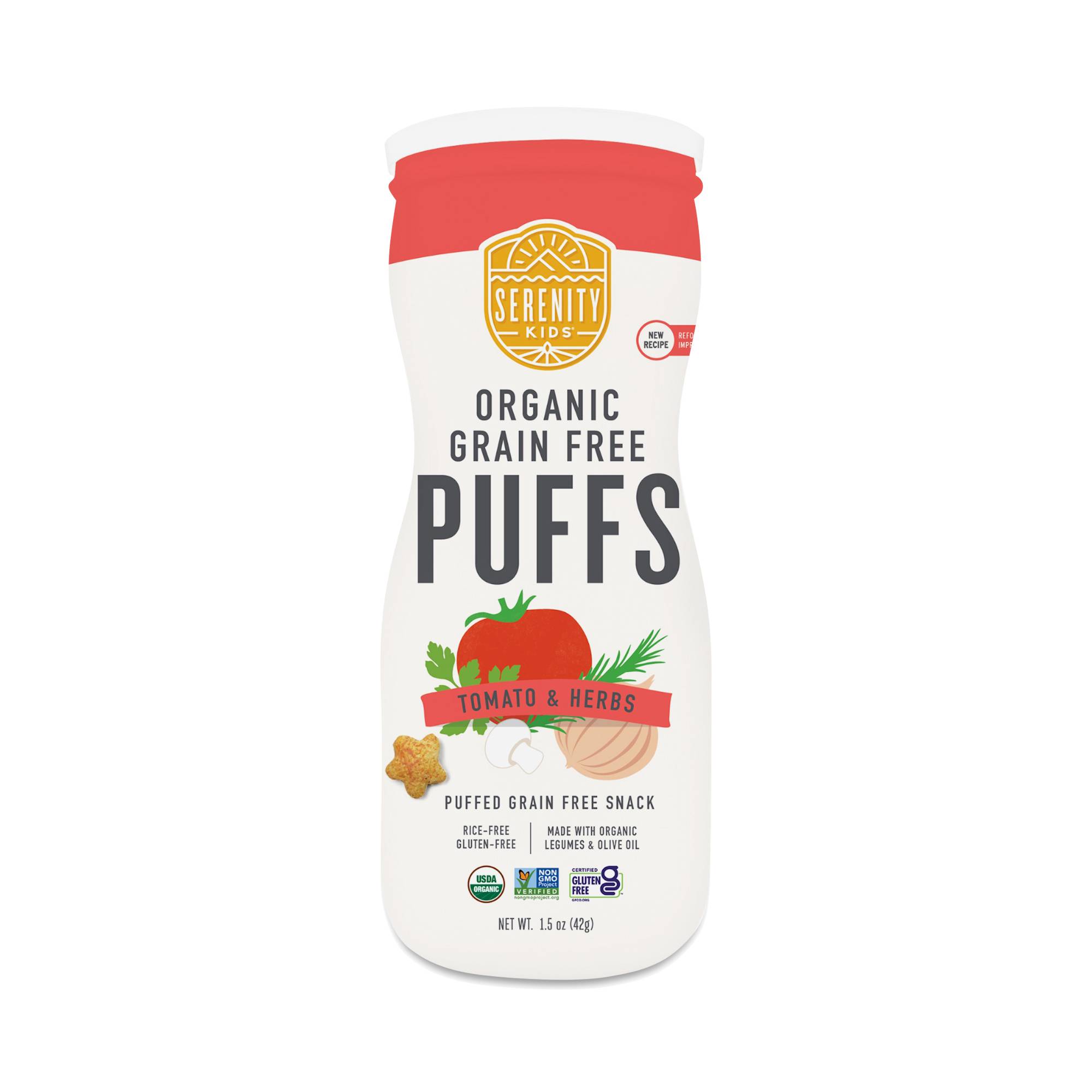Organic Grain Free Puffs, Tomato & Herbs