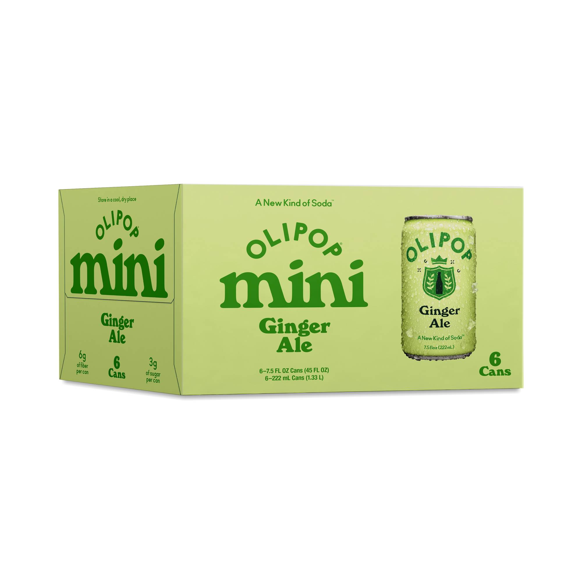 Prebiotic Soda Minis, Ginger Ale
