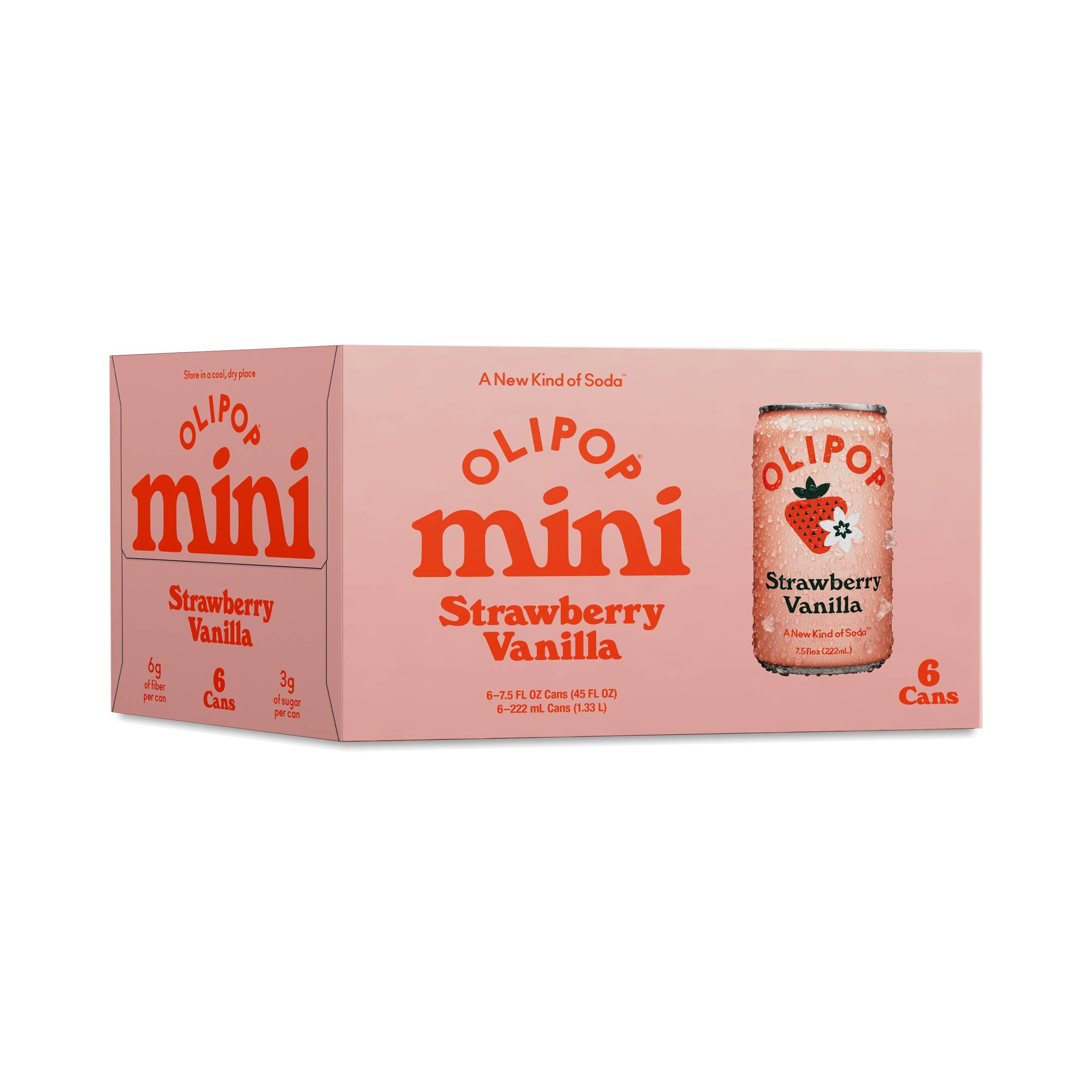 Prebiotic Soda Minis, Strawberry Vanilla