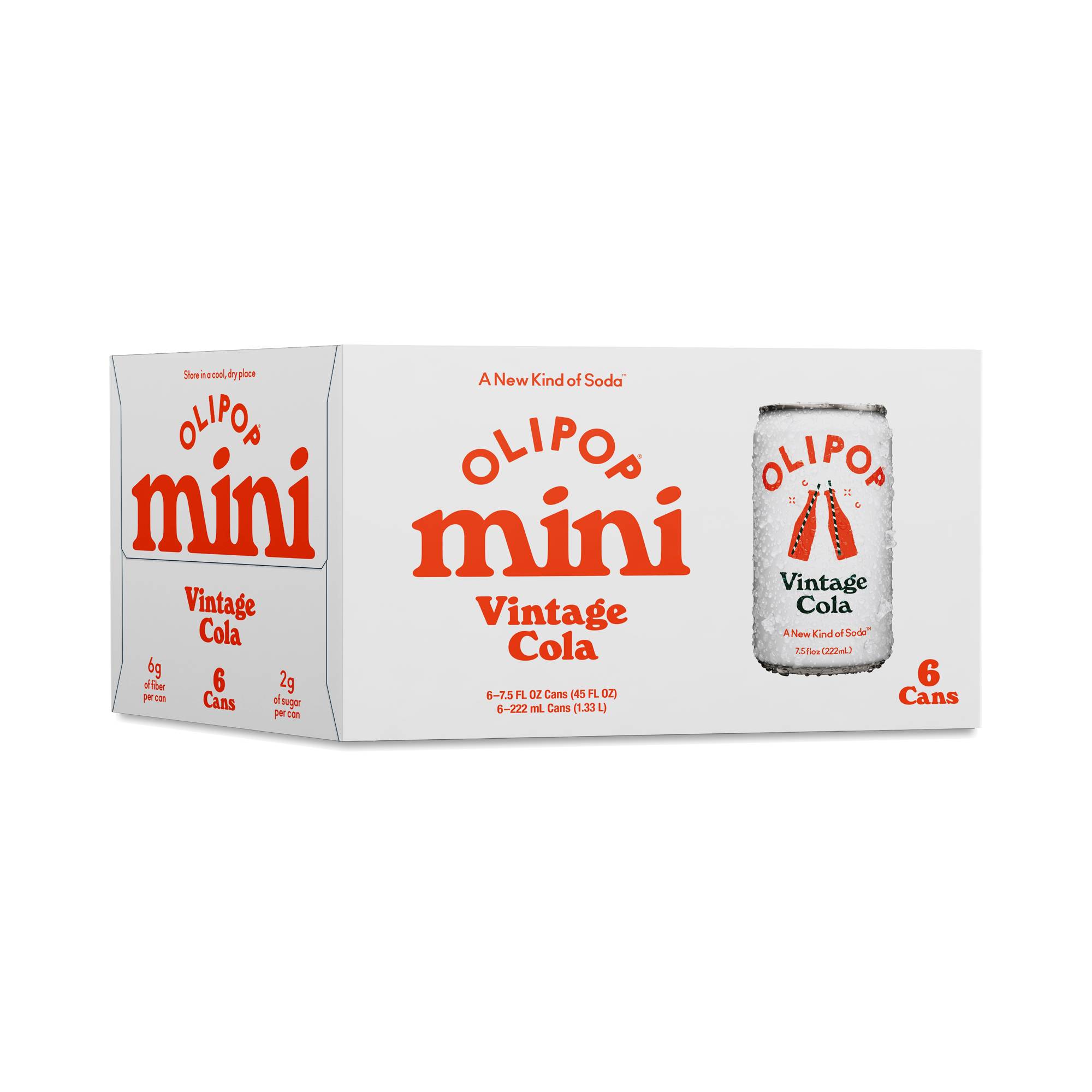Prebiotic Soda Minis, Vintage Cola