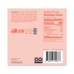 Prebiotic Soda, Strawberry Vanilla