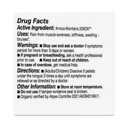 Organic Lactose-Free Arnica Montana 200ck: Pain From Trauma
