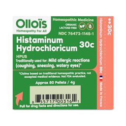 Organic Lactose-Free Histaminum Hydrochloric: Allergic Reactions