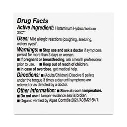 Organic Lactose-Free Histaminum Hydrochloric: Allergic Reactions