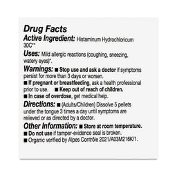 Organic Lactose-Free Histaminum Hydrochloric: Allergic Reactions