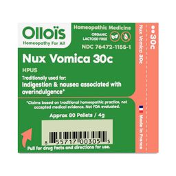 Organic Lactose-Free Nux Vomica: Indigestion & Nausea