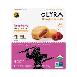 Organic Breakfast Biscuits, Raspberry Fruit Filled