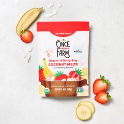 Organic & Dairy-Free Coconut Melts, Strawberry Banana