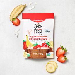 Organic & Dairy-Free Coconut Melts, Strawberry Banana