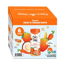 Organic Fruit & Veggie Puffs, Mango Coconut & Carrot