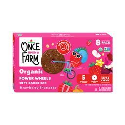 Organic Power Wheels Soft-Baked Bar, Strawberry Shortcake