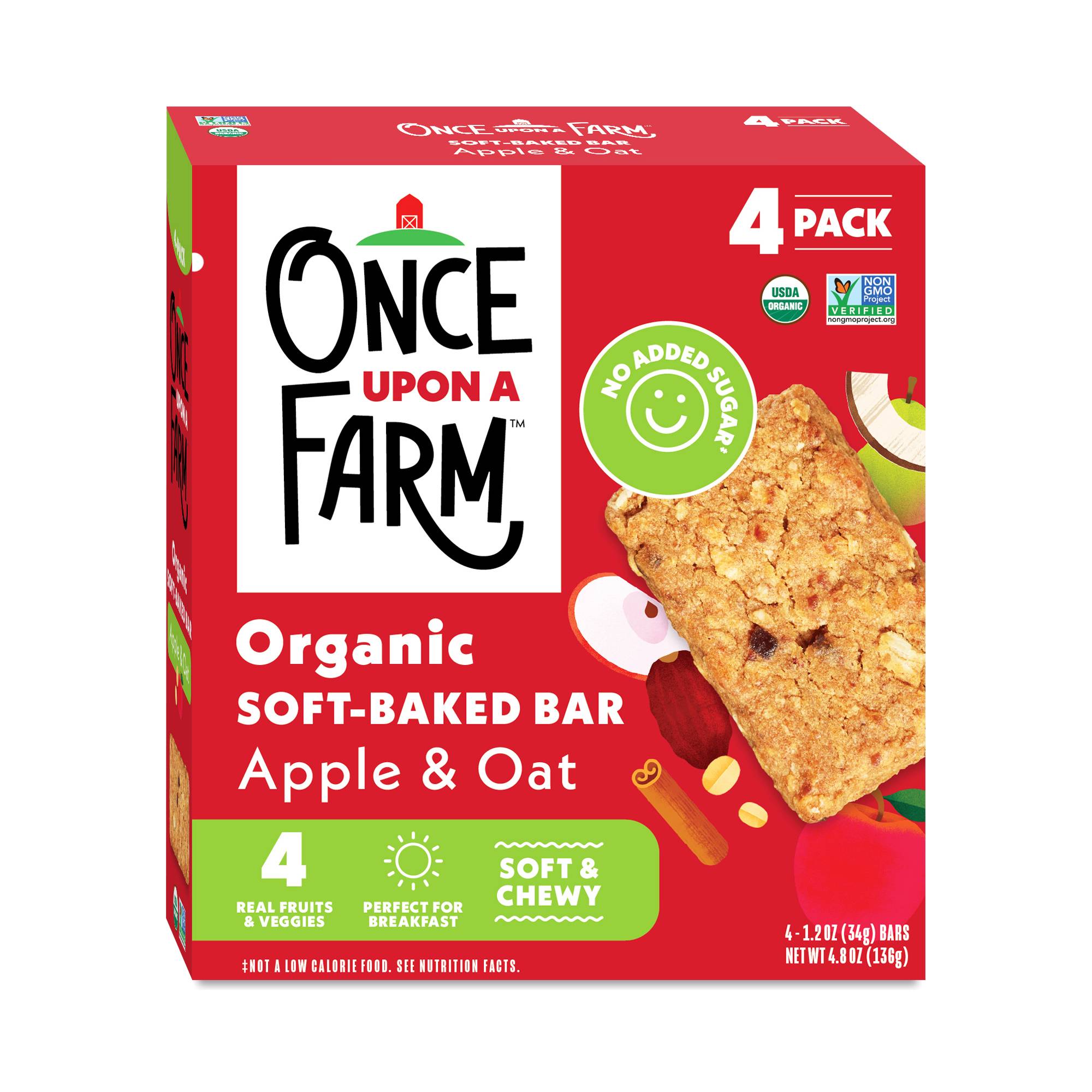 Organic Soft-Baked Bar, Apple & Oat
