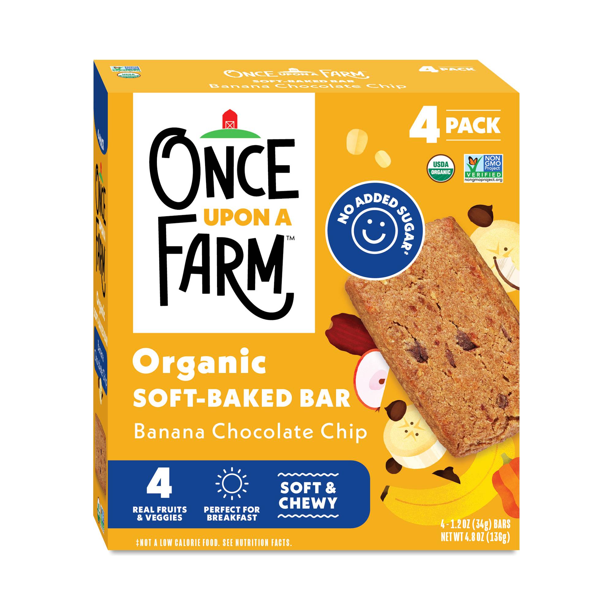 Organic Soft-Baked Bar, Banana Chocolate Chip