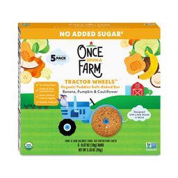 Soft-Baked Tractor Wheels, Banana, Pumpkin & Cauliflower