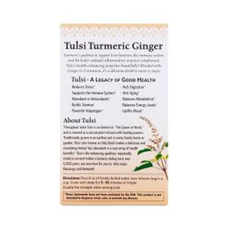 Organic Tulsi Turmeric Ginger Tea