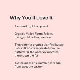 Organic Ghee Clarified Butter