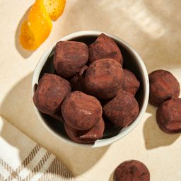 Organic Cocoa Truffles, Orange Peel