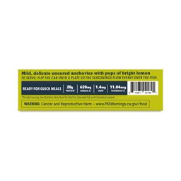White Anchovies in EVOO, Lemon Olive