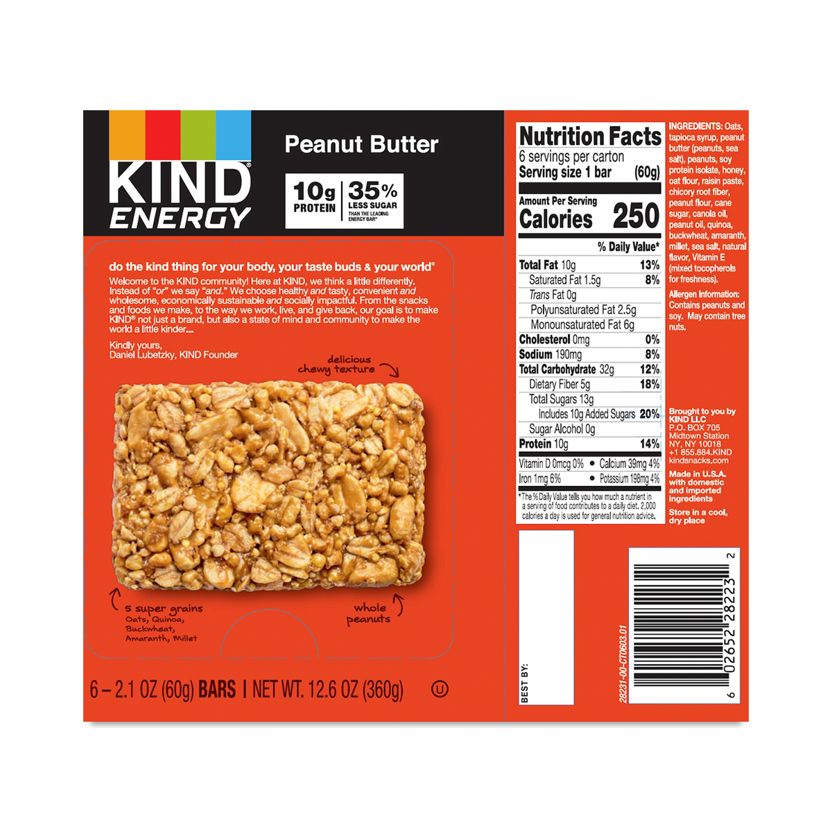 KIND Energy Bars, Peanut Butter Thrive Market