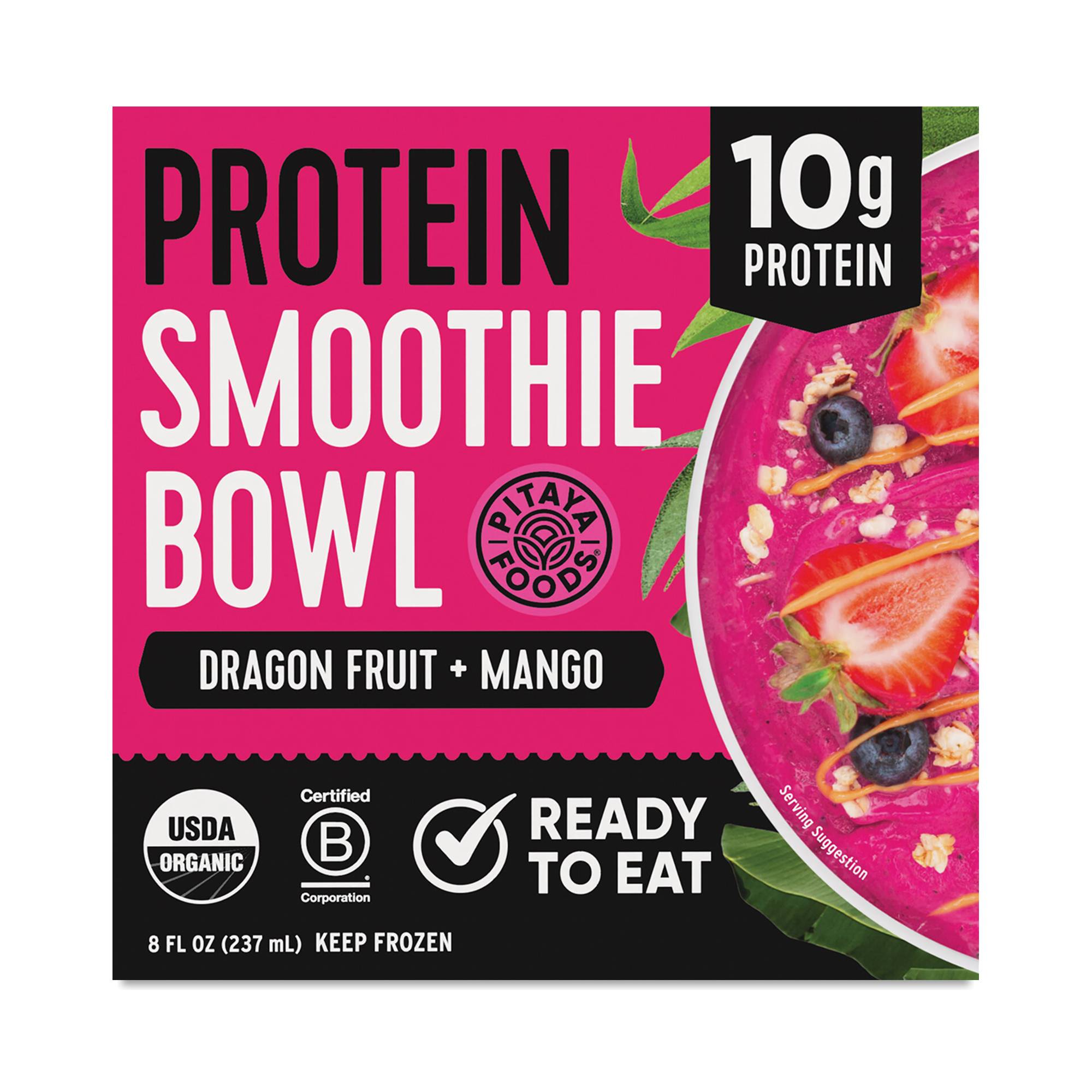 Organic Protein Smoothie Bowl, Dragon Fruit & Mango
