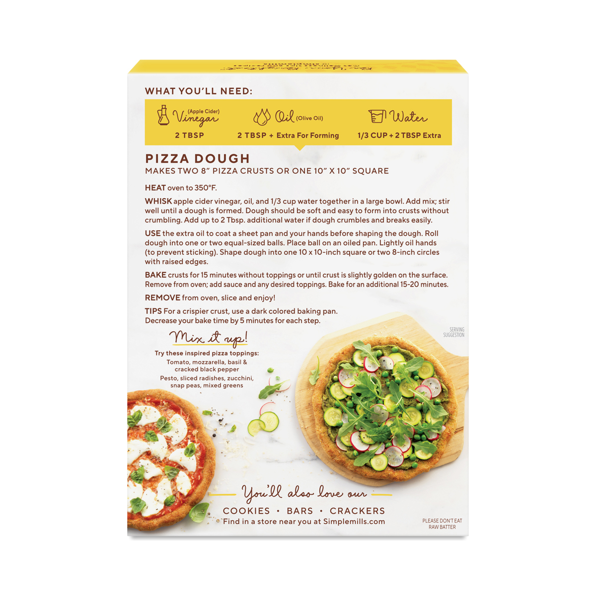 Almond Flour Pizza Dough Mix by Simple Mills Thrive Market