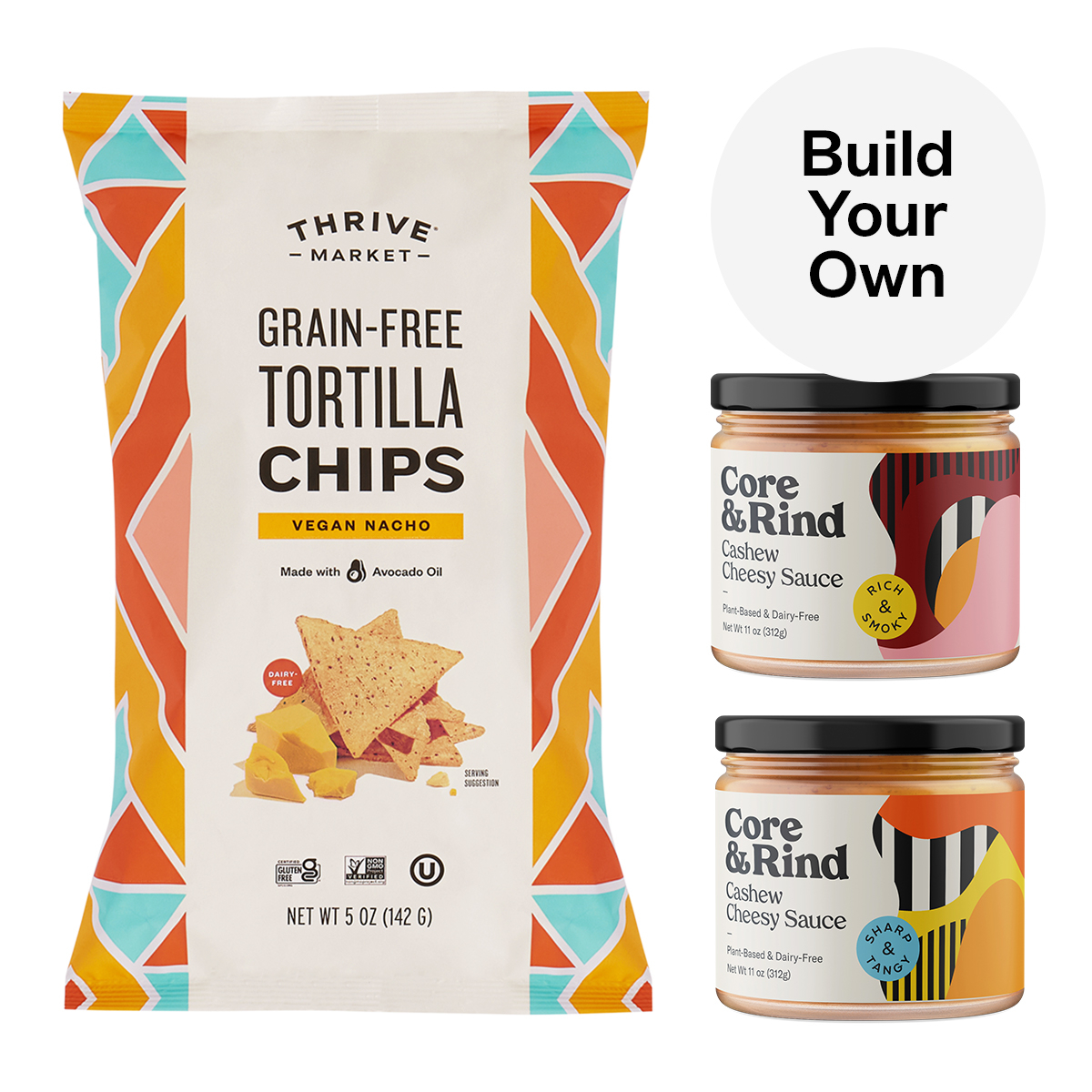 BuildYourOwn Grain Free Chip & Vegan Queso Bundle Thrive Market