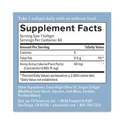 Daily Balance Full Spectrum CBD Softgels, 15mg