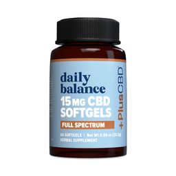 Daily Balance Full Spectrum CBD Softgels, 15mg