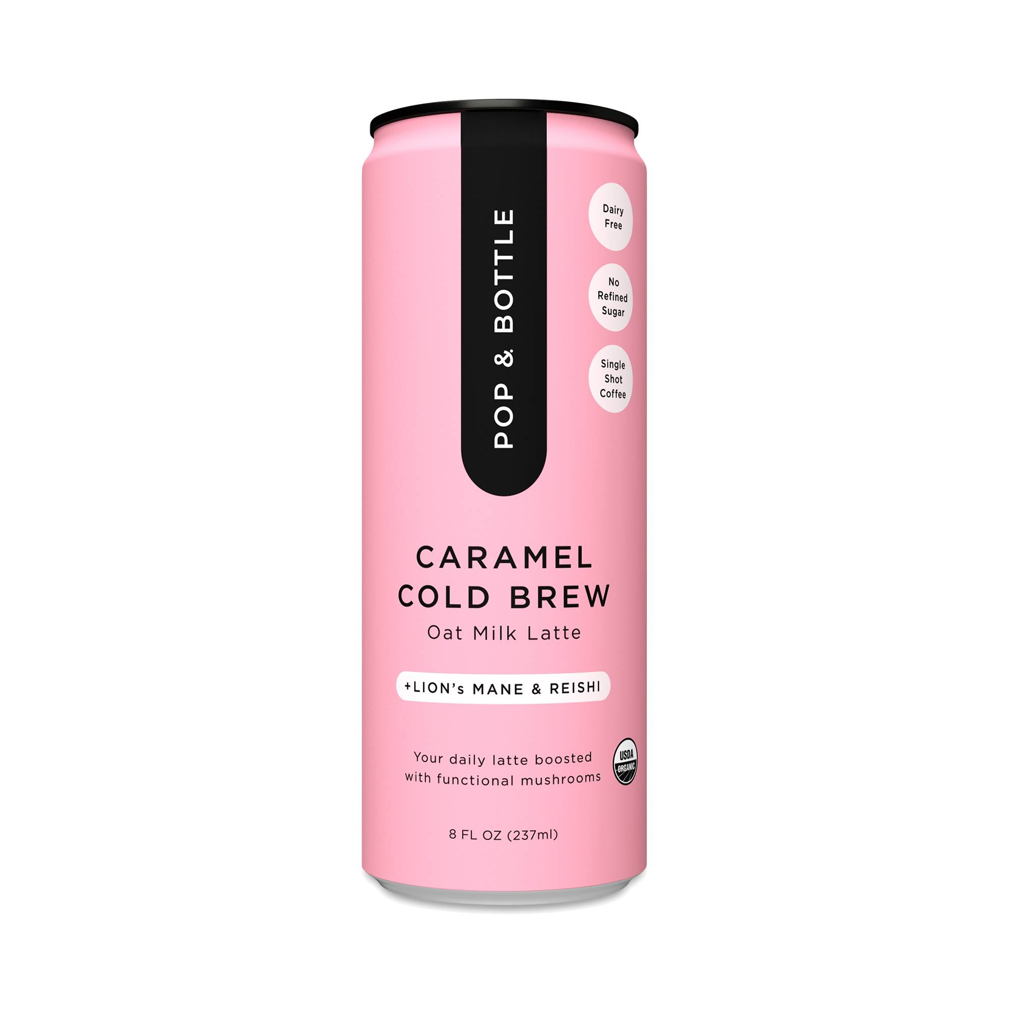 Oat Milk Latte, Caramel Cold Brew