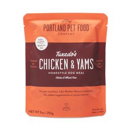 Tuxedo's Chicken & Yams Homestyle Dog Meal