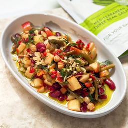Steamed & Marinated Mediterranean Three Bean Salad
