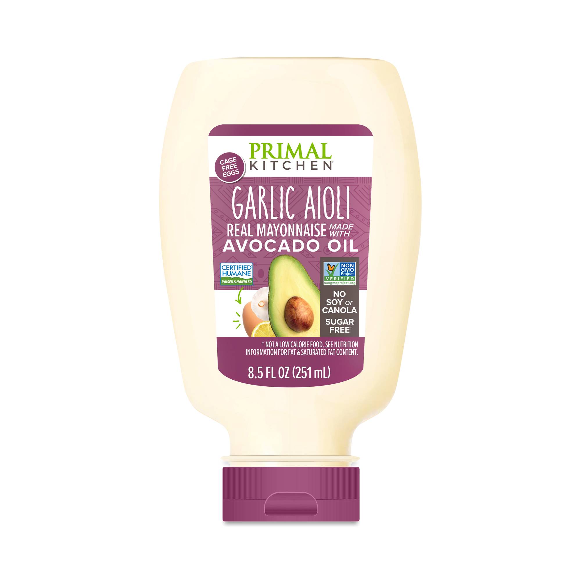 Avocado Oil Squeeze Mayo, Garlic Aioli