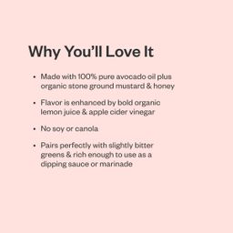 Honey Mustard Vinaigrette with Avocado Oil