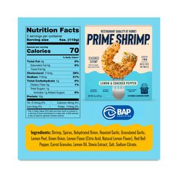 Seasoned Shrimp, Lemon & Cracked Pepper