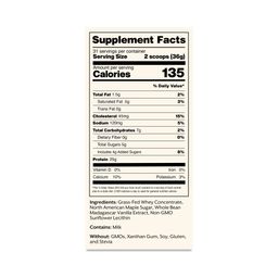 Grass-fed Whey, Madagascar Vanilla