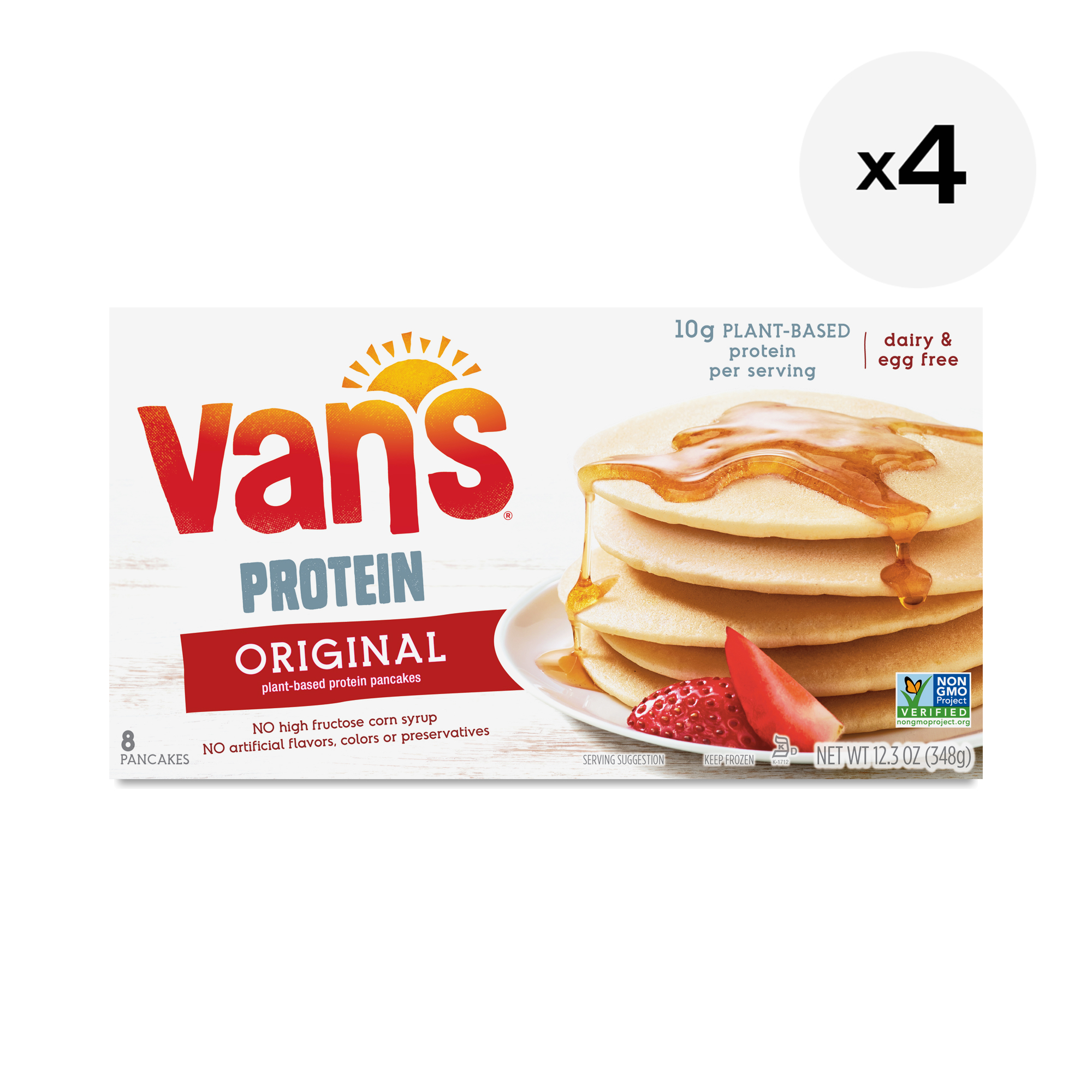 Van's Protein Pancakes, Original, 4 Pack Thrive Market