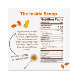 Organic Nut Butter Puffs, Honey Peanut