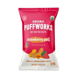 Organic Nut Butter Puffs, Strawberry PB&J