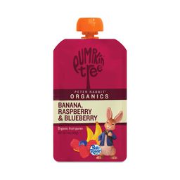 Banana, Raspberry & Blueberry Pouches