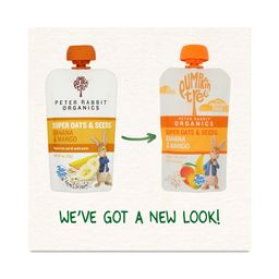 Prebiotic Super Oats & Seeds Pouches, Banana & Mango