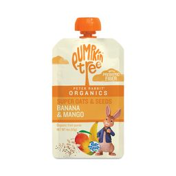 Prebiotic Super Oats & Seeds Pouches, Banana & Mango