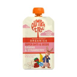 Prebiotic Super Oats & Seeds Pouches, Banana & Strawberry