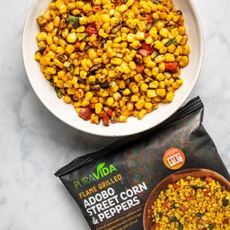 Flame Grilled Adobo Street Corn & Peppers
