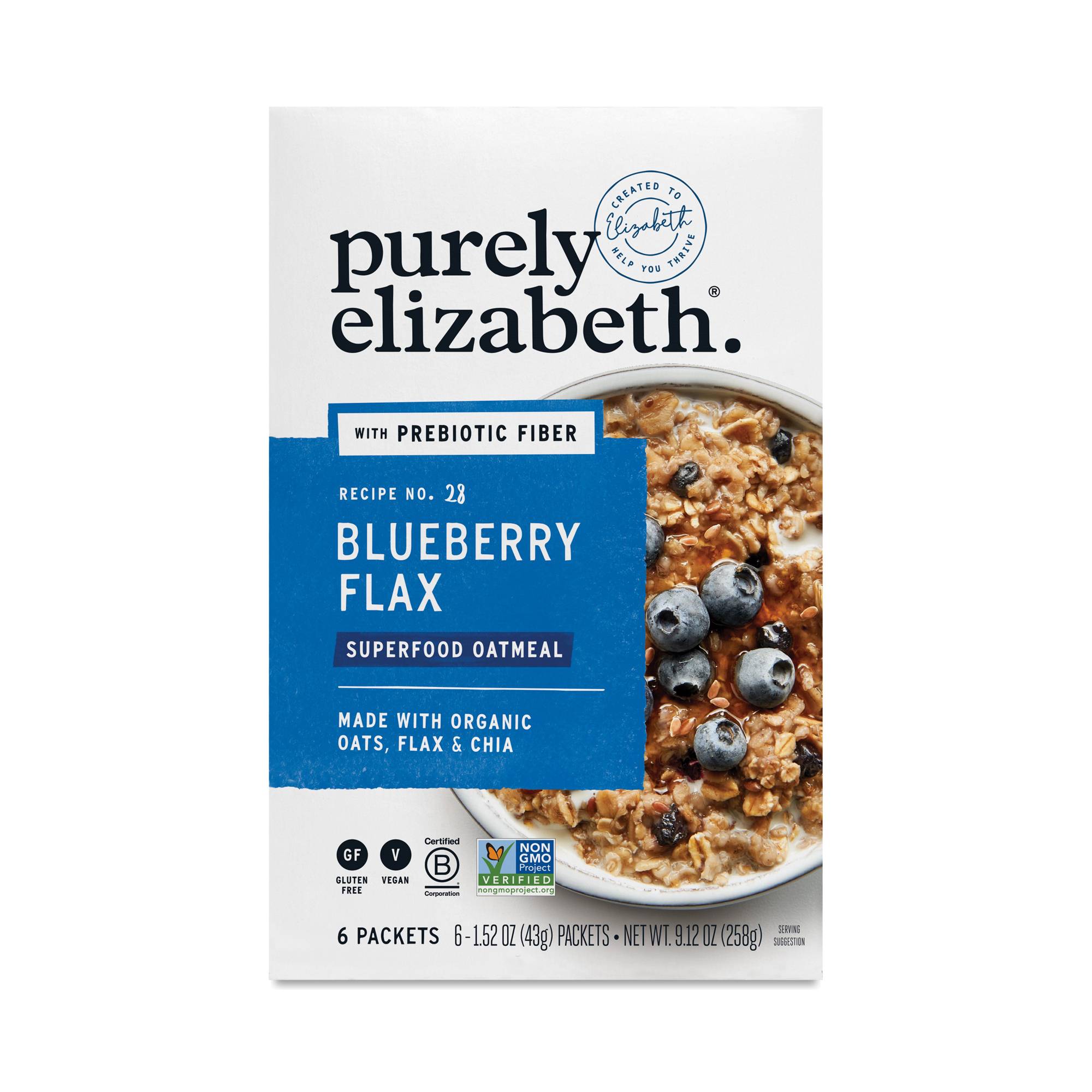 Superfood Oatmeal, Blueberry Flax